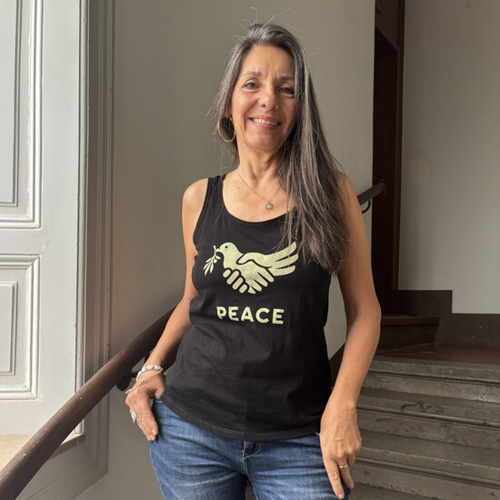 Tanktop »Peace«, Damen, schwarz, M