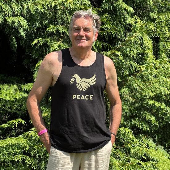Tanktop »Peace«, Herren, schwarz, 2XL