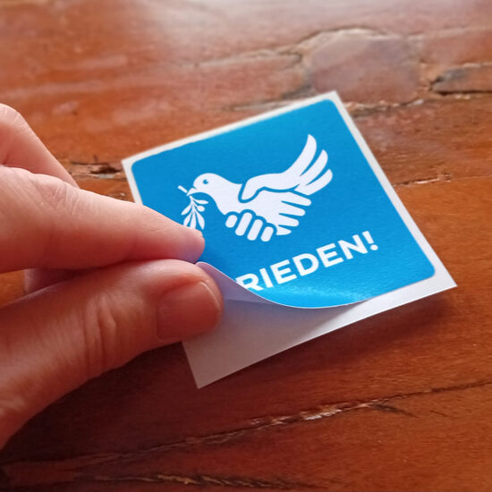 Frieden! 7x7 cm 20 Stk.