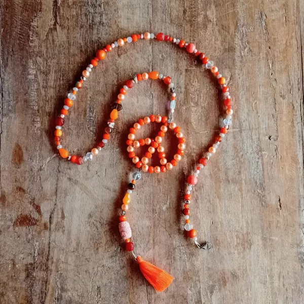 Halskette orange
